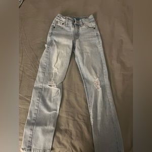 Light washed ripped jeans kids size 7